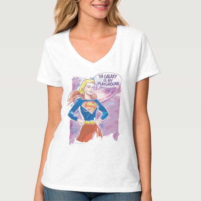 Supergirl Galaxy T-Shirt (Front)