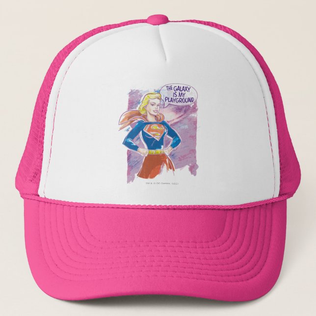 Supergirl Galaxy Trucker Hat (Front)