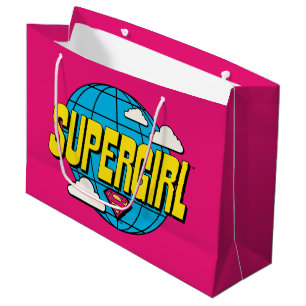 Supergirl Global Pop Graphic Large Gift Bag