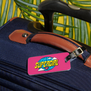Supergirl Global Pop Graphic Luggage Tag