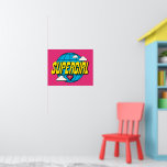 Supergirl Global Pop Graphic Poster<br><div class="desc">Check out this Supergirl super pop graphic featuring her logo over a globe!</div>