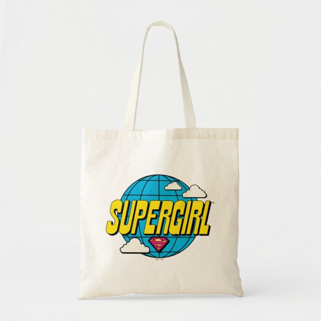 Supergirl Global Pop Graphic Tote Bag (Front)