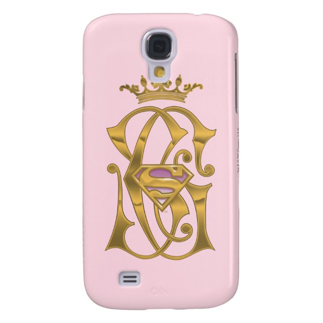 Supergirl Gold Crown Case-Mate Samsung Galaxy Case (Back)