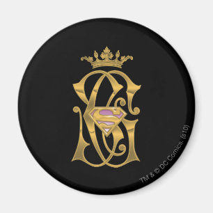 Supergirl Gold Crown Magnet
