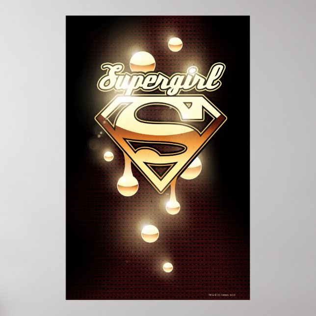 Supergirl Gold Drips Poster (Front)