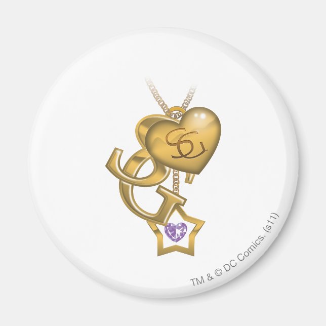 Supergirl Gold Locket Magnet (Front)