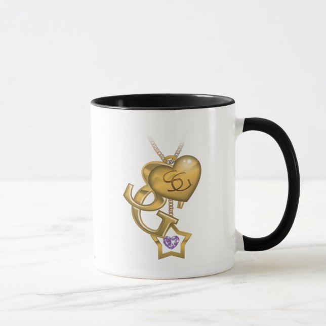 Supergirl Gold Locket Mug (Right)