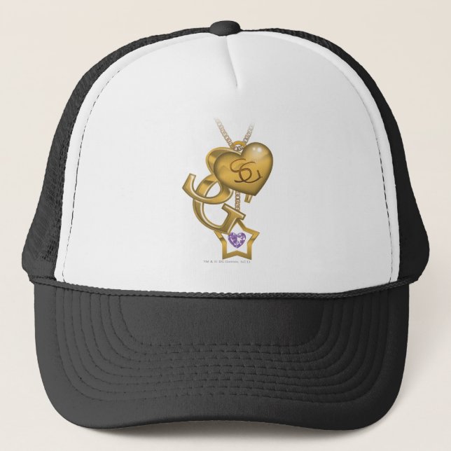 Supergirl Gold Locket Trucker Hat (Front)