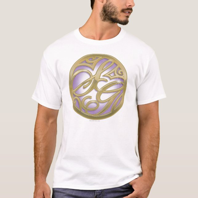 Supergirl Gold & Purple Circle Logo T-Shirt (Front)