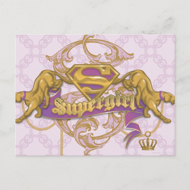 Supergirl Golden Cat 3 Postcard (Front)
