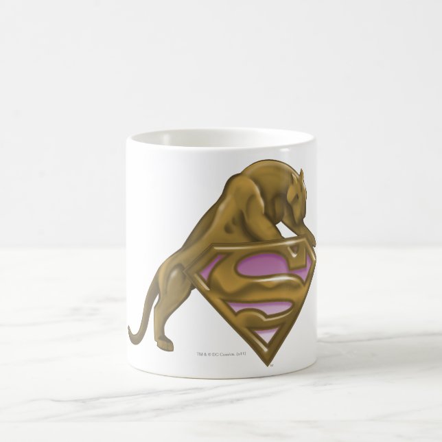 Supergirl Golden Cat Coffee Mug (Center)