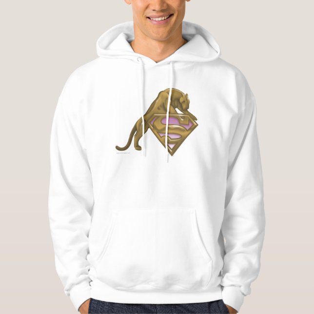 Supergirl Golden Cat Hoodie (Front)