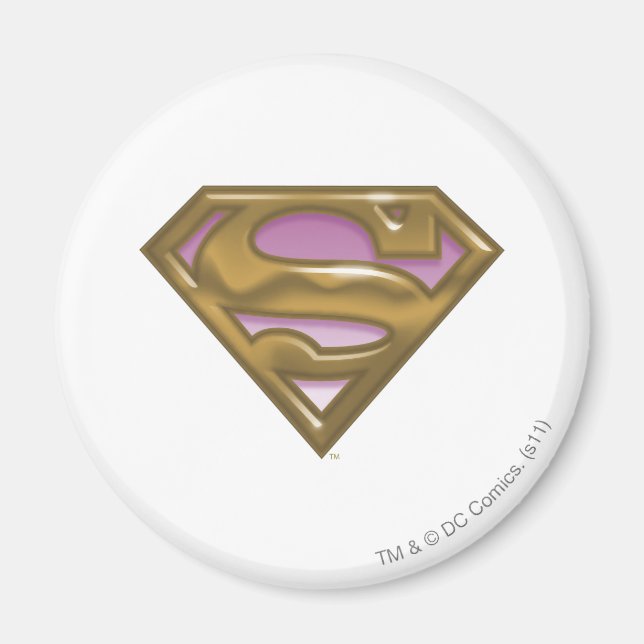 Supergirl Golden Logo Magnet (Front)