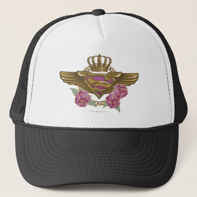 Supergirl Golden Wings Trucker Hat (Front)