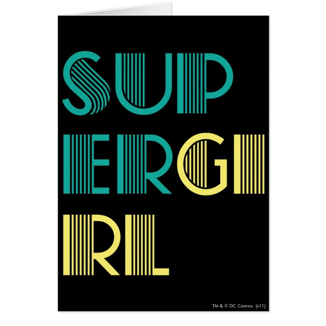 Supergirl Green and Yellow (Front)