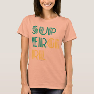 Supergirl Green and Yellow T-Shirt