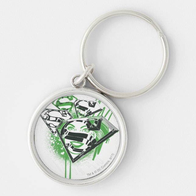 Supergirl Green Spills Key Ring (Front)
