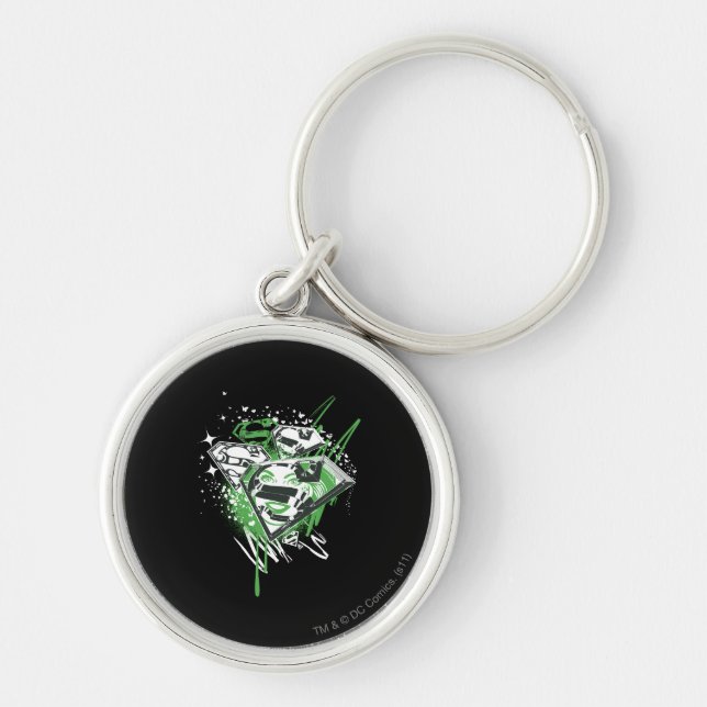 Supergirl Green Spills Key Ring (Front)