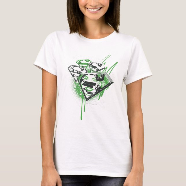 Supergirl Green Spills T-Shirt (Front)