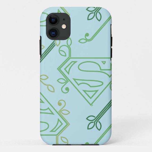 Supergirl Green Vine Logo Pattern Case-Mate iPhone Case (Back)