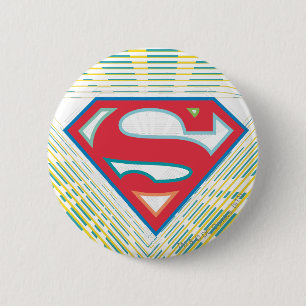 Supergirl Groovy Logo 6 Cm Round Badge