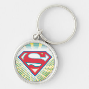 Supergirl Groovy Logo Key Ring