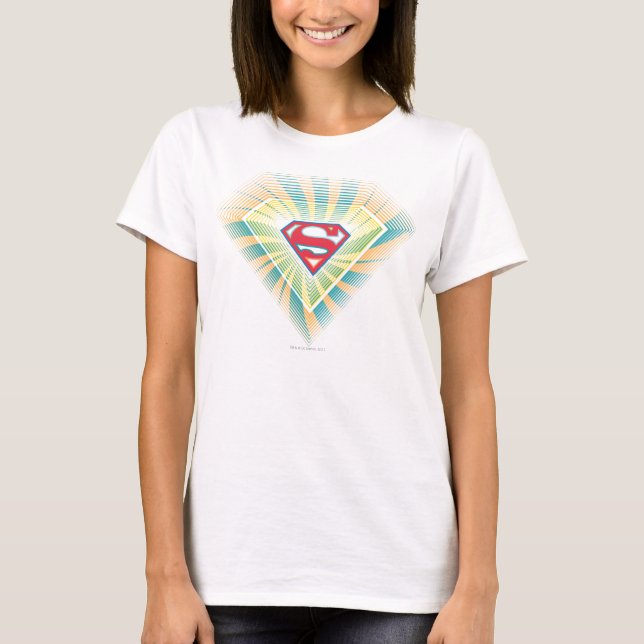 Supergirl Groovy Logo T-Shirt (Front)