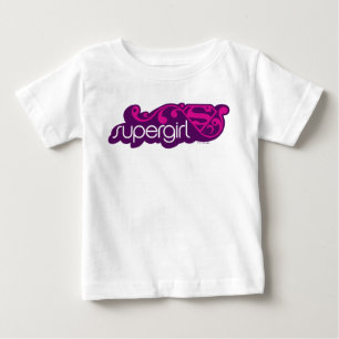 Supergirl Groovy Name and S-Shield Baby T-Shirt