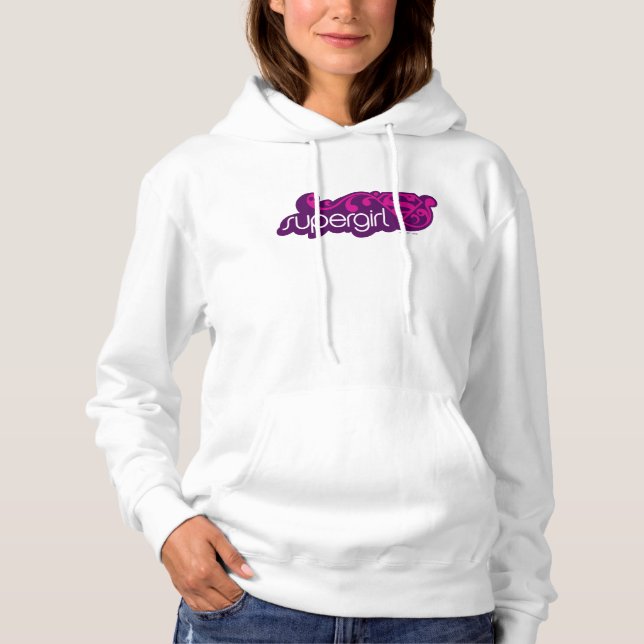 Supergirl Groovy Name and S-Shield Hoodie (Front)