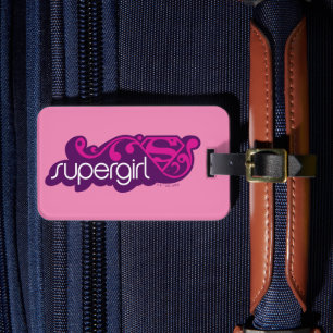 Supergirl Groovy Name and S-Shield Luggage Tag