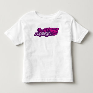 Supergirl Groovy Name and S-Shield Toddler T-Shirt