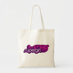 Supergirl Groovy Name and S-Shield Tote Bag
