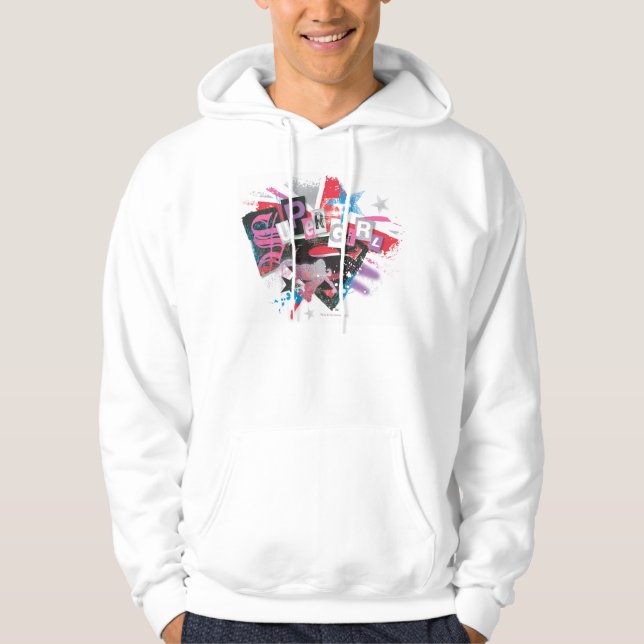 Supergirl Grunge Design Hoodie (Front)