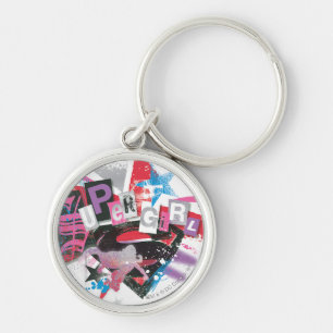 Supergirl Grunge Design Key Ring