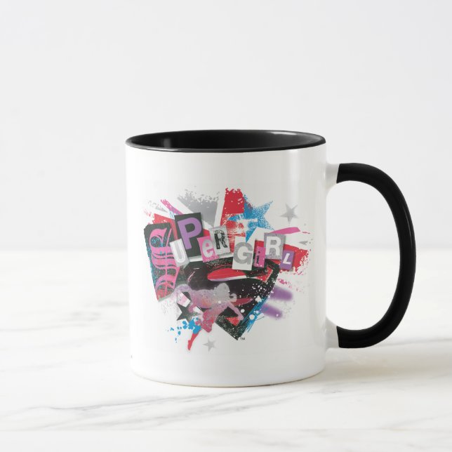 Supergirl Grunge Design Mug (Right)
