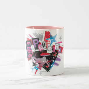 Supergirl Grunge Design Two-Tone Coffee Mug
