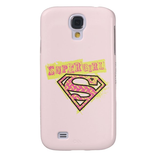 Supergirl Grunge Logo Pink Case-Mate Samsung Galaxy Case (Back)
