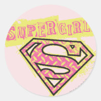 Supergirl Grunge Logo Pink