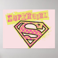 Supergirl Grunge Logo Pink