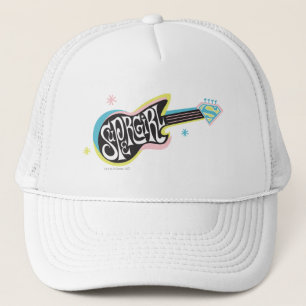 Supergirl Guitar Trucker Hat