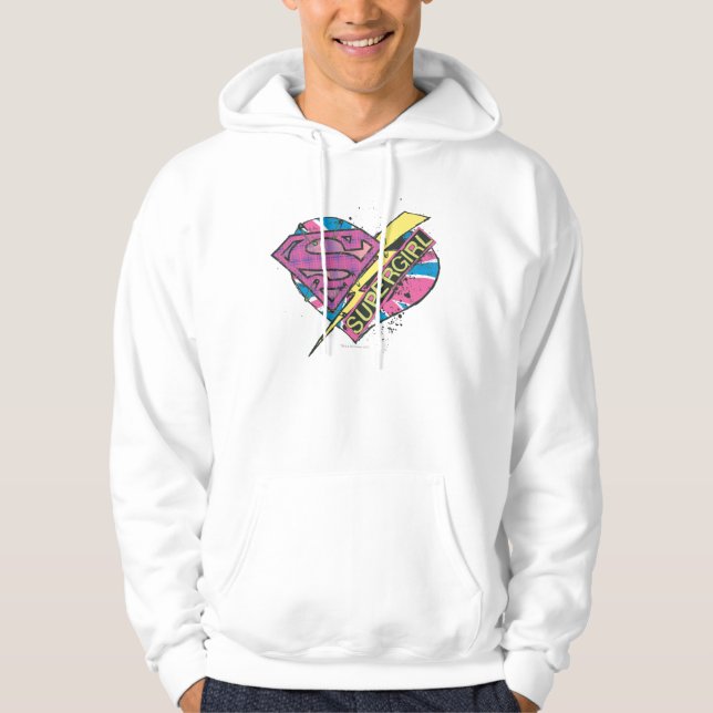 Supergirl Heart and Bolt Hoodie (Front)