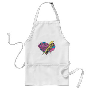 Supergirl Heart and Bolt Standard Apron