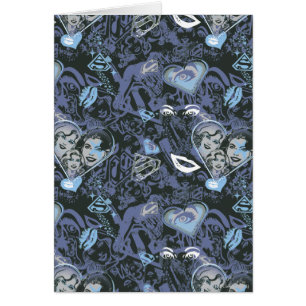 Supergirl Hearts and Lips Pattern