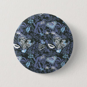 Supergirl Hearts and Lips Pattern 6 Cm Round Badge