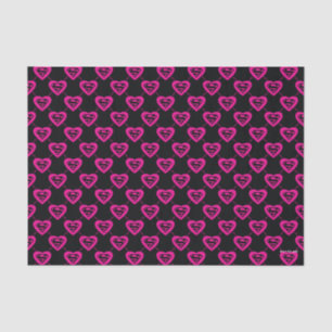 Supergirl Hearts Diagonal Pattern Tissue Paper