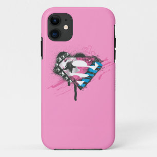 Supergirl Hearts Logo iPhone 11 Case