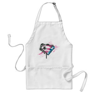 Supergirl Hearts Logo Standard Apron