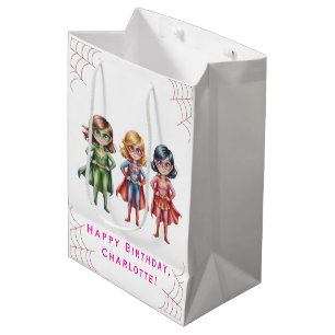 Supergirl Heroes Birthday Party For Girls Medium Gift Bag
