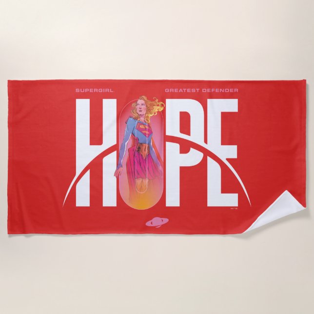Supergirl Hope Beach Towel (Front)
