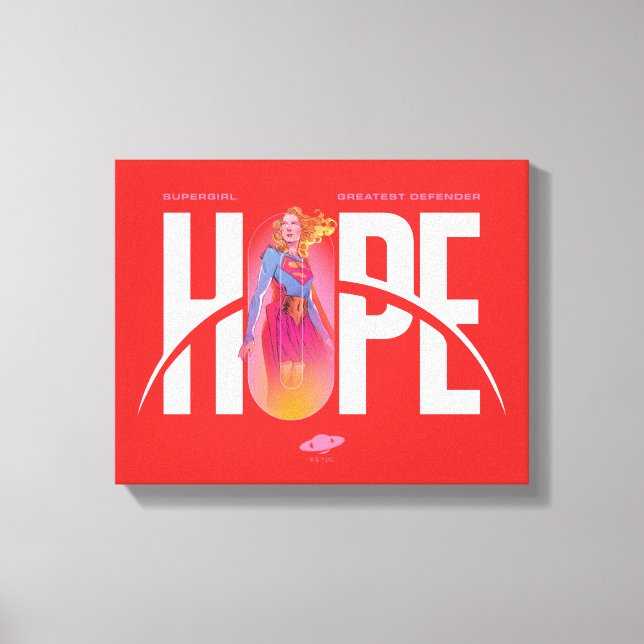 Supergirl Hope Canvas Print (Front)